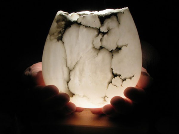 Alabaster Votice Candle Holder